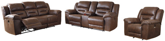 Stoneland Sofa, Loveseat and Recliner Rent Wise Rent To Own Jacksonville, Florida