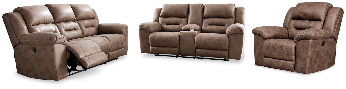 Stoneland Sofa, Loveseat and Recliner Rent Wise Rent To Own Jacksonville, Florida