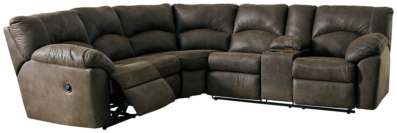 Tambo 2-Piece Sectional with Recliner Rent Wise Rent To Own Jacksonville, Florida