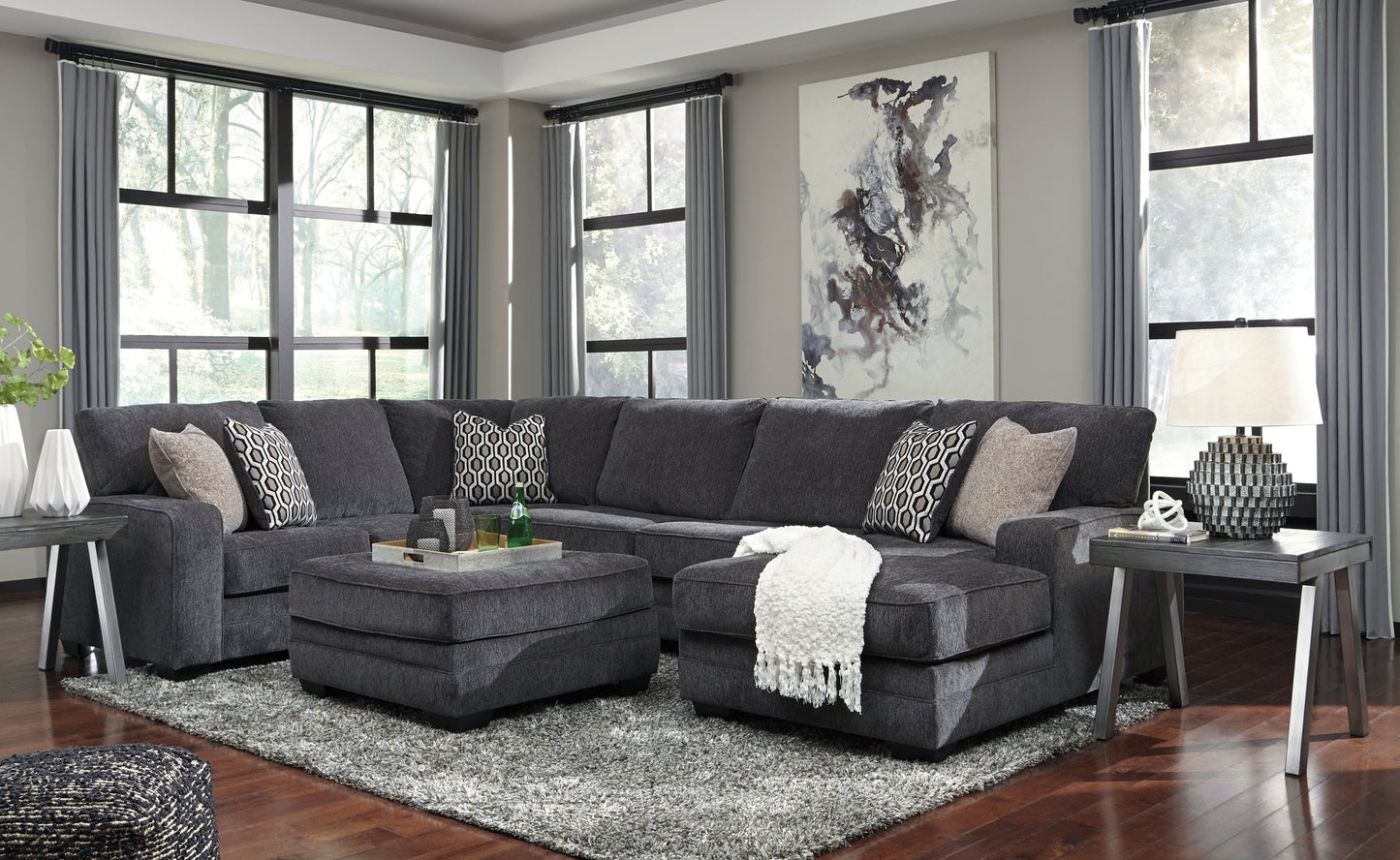 Tracling 3-Piece Sectional with Ottoman Rent Wise Rent To Own Jacksonville, Florida