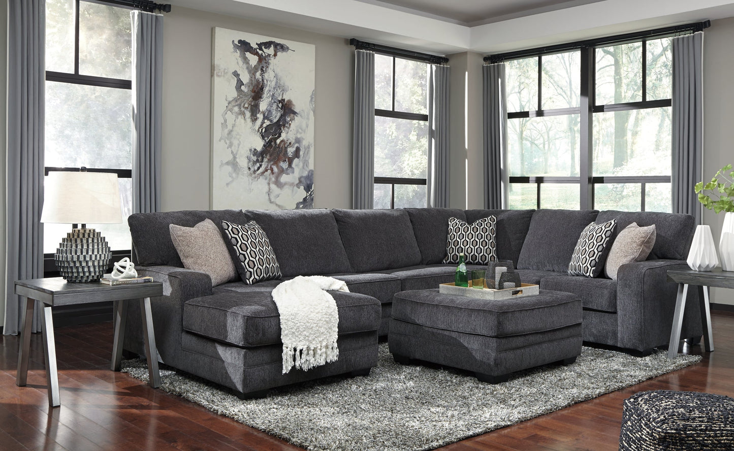 Tracling 3-Piece Sectional with Ottoman Rent Wise Rent To Own Jacksonville, Florida