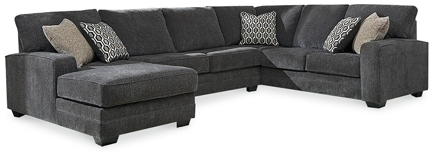 Tracling 3-Piece Sectional with Ottoman Rent Wise Rent To Own Jacksonville, Florida