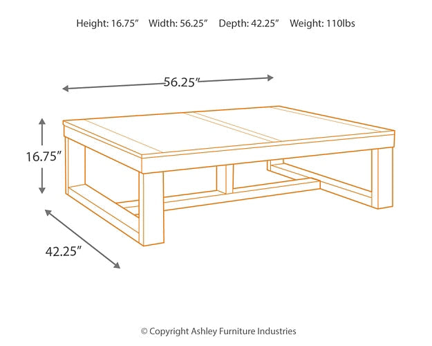 Watson Rectangular Cocktail Table Rent Wise Rent To Own Jacksonville, Florida