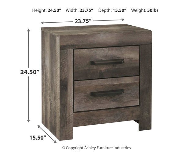 Wynnlow King Panel Bed with Mirrored Dresser and Nightstand Rent Wise Rent To Own Jacksonville, Florida