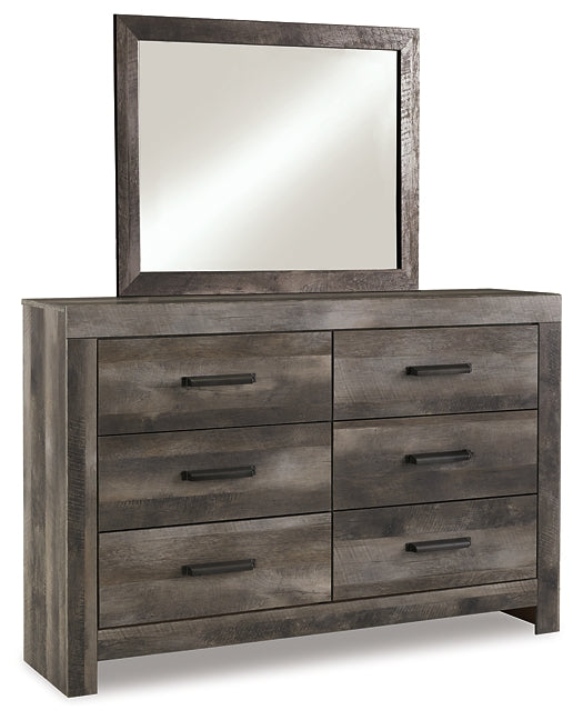 Wynnlow King Panel Bed with Mirrored Dresser and Nightstand Rent Wise Rent To Own Jacksonville, Florida