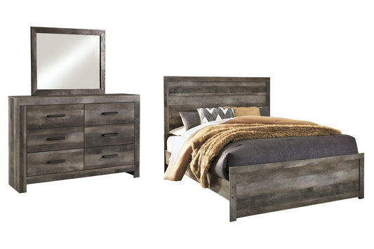 Wynnlow Queen Panel Bed with Mirrored Dresser Rent Wise Rent To Own Jacksonville, Florida