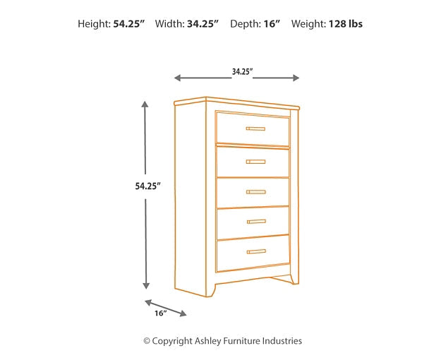 Zelen Full Panel Bed with Mirrored Dresser and Chest Rent Wise Rent To Own Jacksonville, Florida