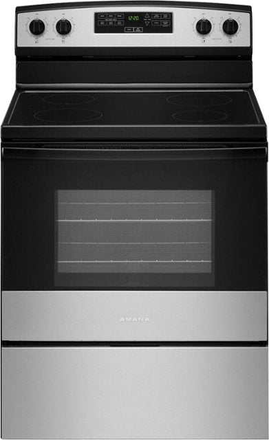 Amana - 4.8 Cu. Ft. Freestanding Electric Range - Stainless Steel