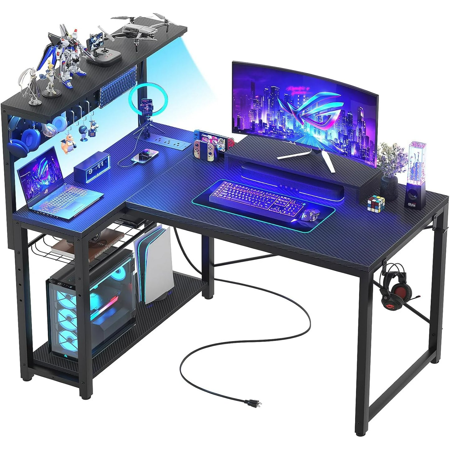 Gaming Desk L Shape (options differ upon availability)