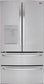 LG - 28.6 Cu. Ft. 4-Door French Door Smart Refrigerator with Water Dispenser - Stainless Steel