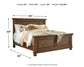 Flynnter  Panel Bed With Mirrored Dresser