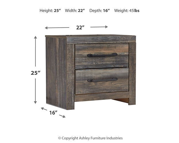 Drystan  Bookcase Bed With 4 Storage Drawers With Mirrored Dresser And 2 Nightstands