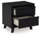 Danziar  Panel Headboard With Mirrored Dresser And Nightstand