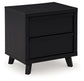 Danziar  Panel Headboard With Mirrored Dresser And Nightstand