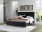 Danziar  Panel Bed With Mirrored Dresser, Chest And 2 Nightstands