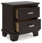 Covetown  Panel Bed With Mirrored Dresser, Chest And 2 Nightstands