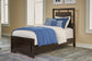 Covetown  Panel Bed With Mirrored Dresser, Chest And 2 Nightstands