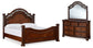 Lavinton  Poster Bed With Mirrored Dresser