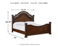 Lavinton  Poster Bed With Mirrored Dresser