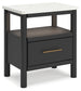 Cadmori  Upholstered Panel Bed With Mirrored Dresser, Chest And 2 Nightstands