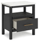 Cadmori  Upholstered Panel Bed With Mirrored Dresser, Chest And 2 Nightstands