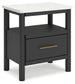 Cadmori  Upholstered Panel Bed With Mirrored Dresser, Chest And Nightstand