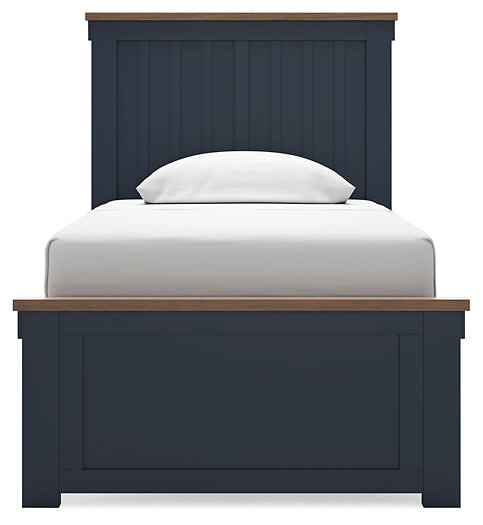 Landocken  Panel Bed With Nightstand