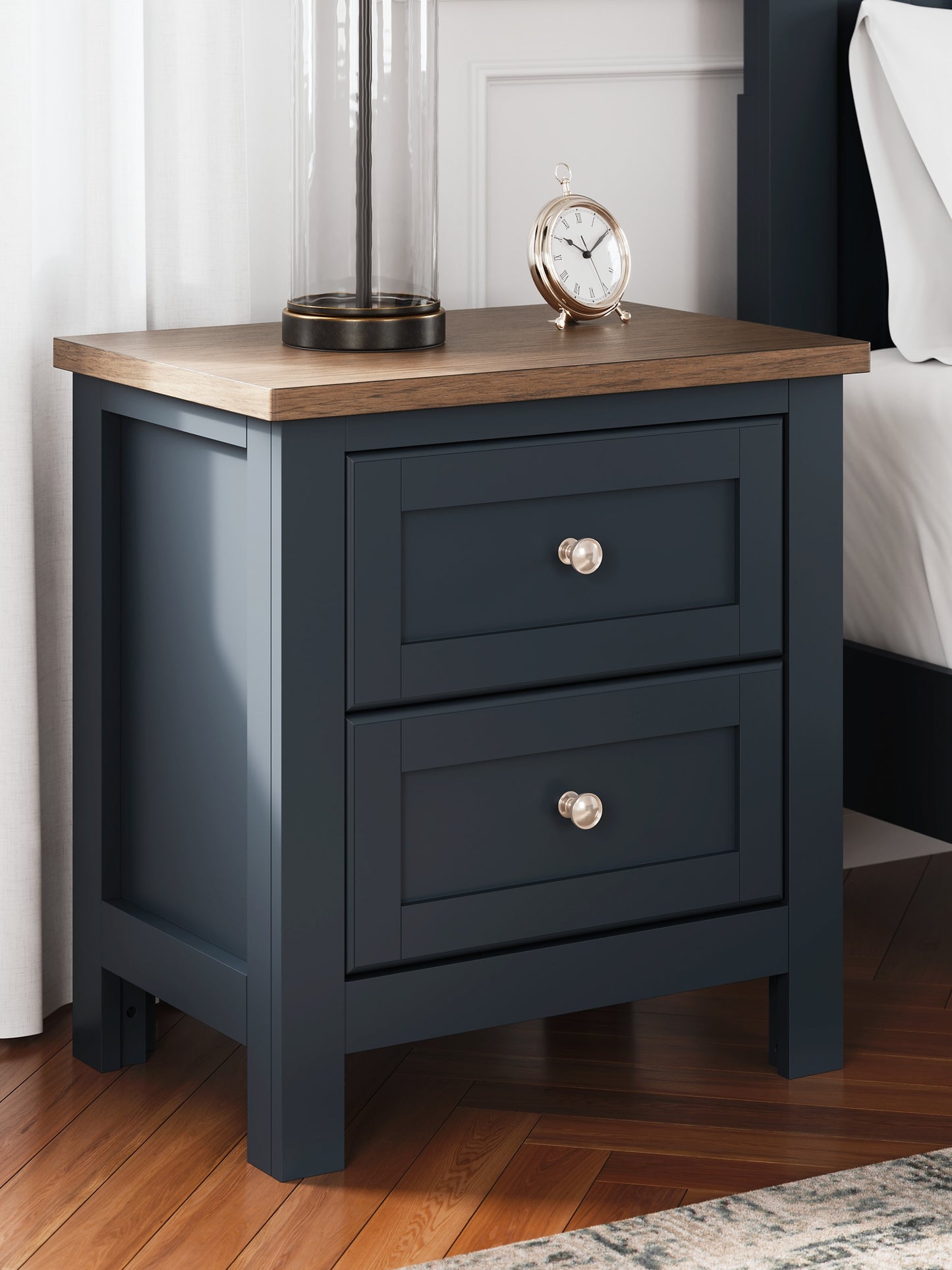 Landocken  Panel Bed With Nightstand