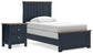 Landocken  Panel Bed With Nightstand