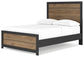 Vertani  Panel Bed With Mirrored Dresser, Chest And Nightstand