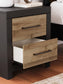 Vertani  Panel Bed With Mirrored Dresser And Nightstand