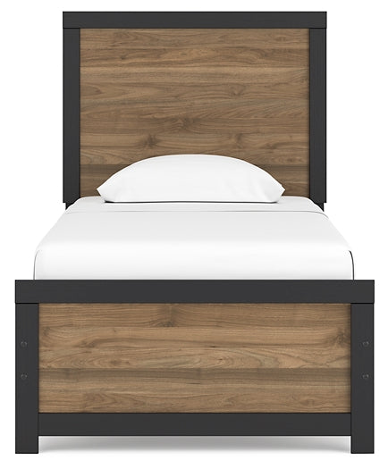 Vertani  Panel Bed With Nightstand