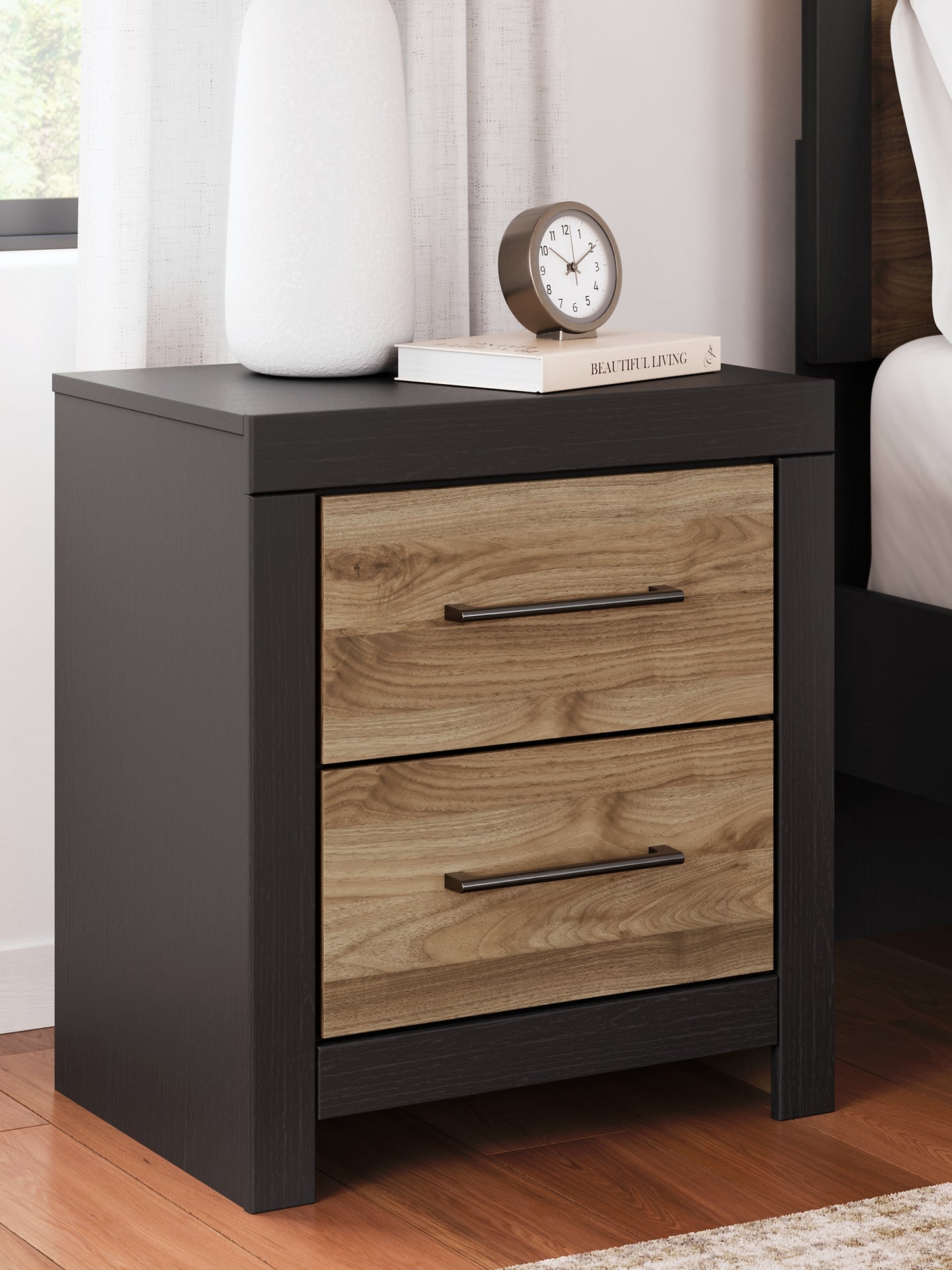 Vertani  Panel Bed With Nightstand