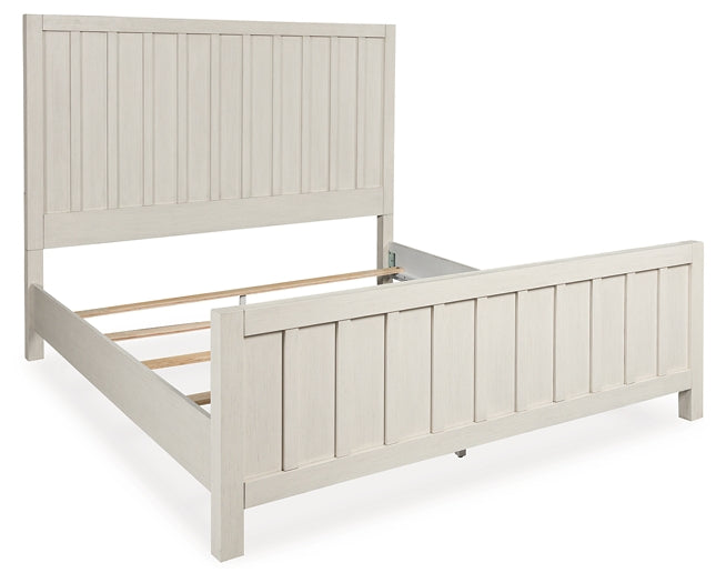 Shaybrock California  Panel Bed With Mirrored Dresser And 2 Nightstands