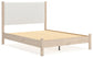 Cadmori  Upholstered Panel Bed With Mirrored Dresser