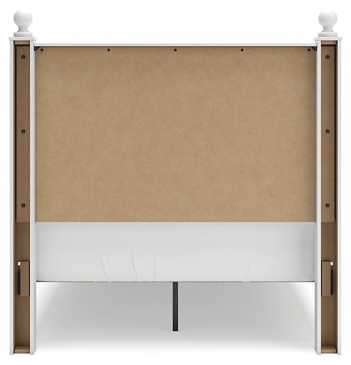 Mollviney  Panel Storage Bed With Mirrored Dresser