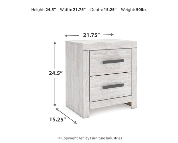 Cayboni  Panel Bed With Mirrored Dresser, Chest And 2 Nightstands