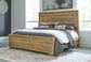 Galliden California  Panel Bed With Mirrored Dresser