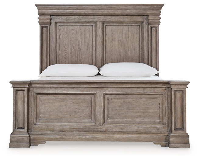 Blairhurst  Panel Bed With Mirrored Dresser