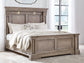 Blairhurst  Panel Bed With Mirrored Dresser