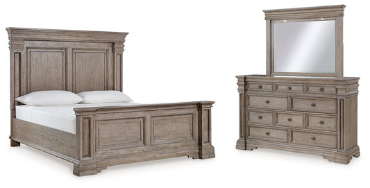 Blairhurst  Panel Bed With Mirrored Dresser