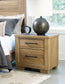 Galliden  Panel Bed With Mirrored Dresser, Chest And 2 Nightstands