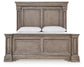 Blairhurst California  Panel Bed With Mirrored Dresser, Chest And 2 Nightstands