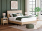 Cielden  Panel Bed With Mirrored Dresser And Nightstand