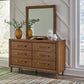 Lyncott California  Upholstered Bed With Mirrored Dresser, Chest And 2 Nightstands