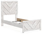 Cayboni  Panel Bed With Mirrored Dresser And Nightstand