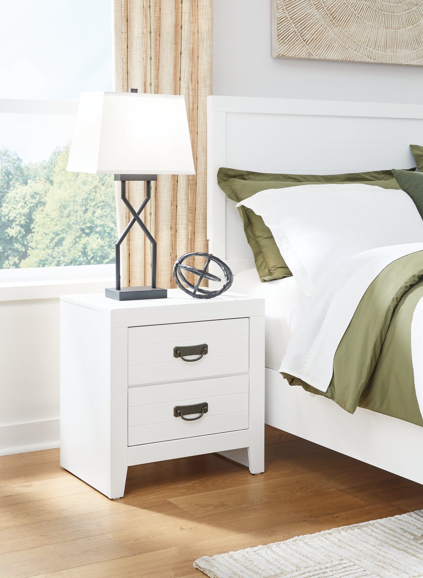 Binterglen  Panel Bed With Nightstand