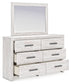 Cayboni  Panel Bed With Mirrored Dresser, Chest And Nightstand