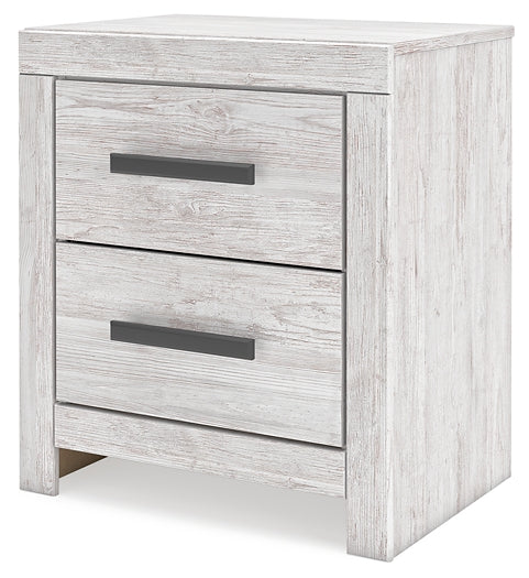 Cayboni  Panel Bed With Nightstand