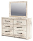 Lawroy  Panel Storage Bed With Mirrored Dresser